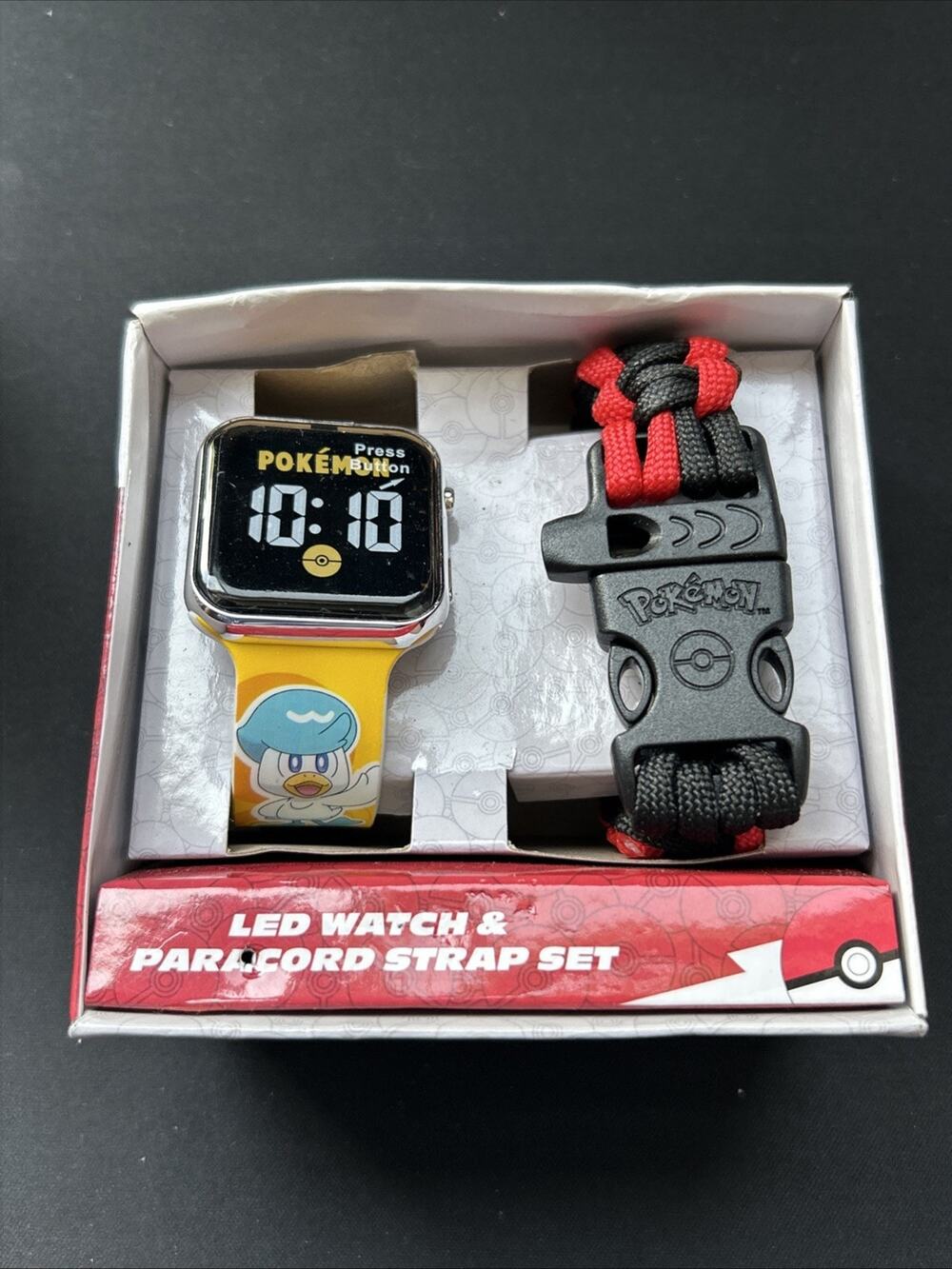 Pokémon LED Watch And Paracord Strap Set